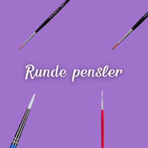 Runde pensler - detaljer, linjer og udfyldning