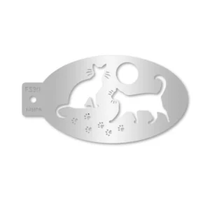FUSION Black Cat & Paw Stencil - FS30