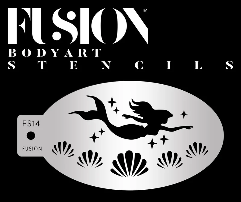 FUSION Swimming Mermaid Stencil - FS14 - Billede 2