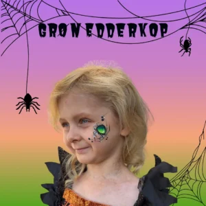 Halloween Grøn Edderkop