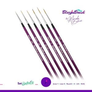 Blazin Face Painting Brush Set - Set of 6 Details Collection